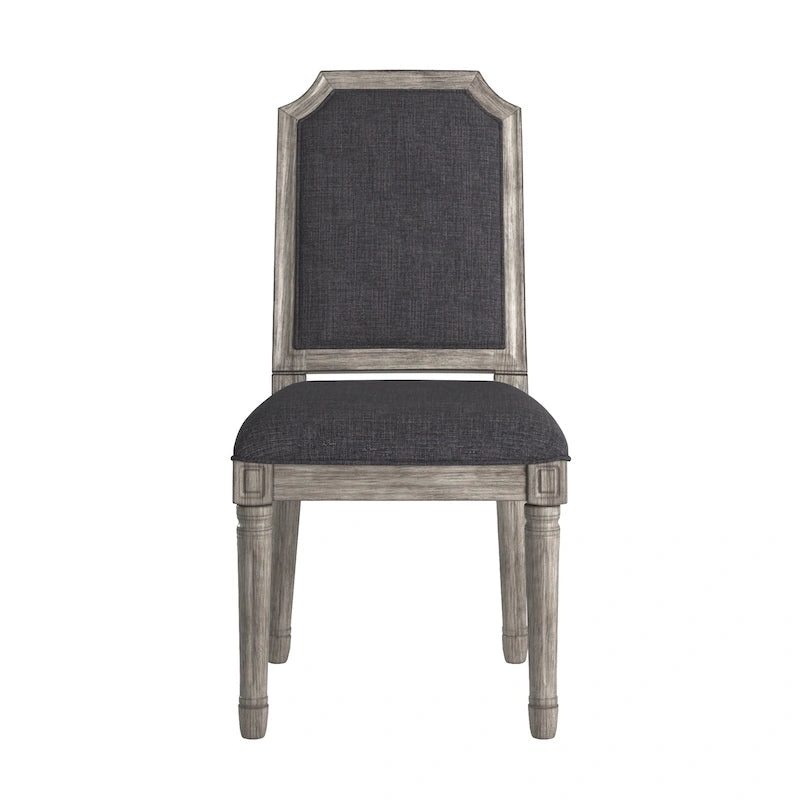 Chaises de salle à manger Deana Arched en lin et bois (lot de 2) par iNSPIRE Q Artisan