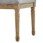 Chaises de salle à manger Deana Arched en lin et bois (lot de 2) par iNSPIRE Q Artisan