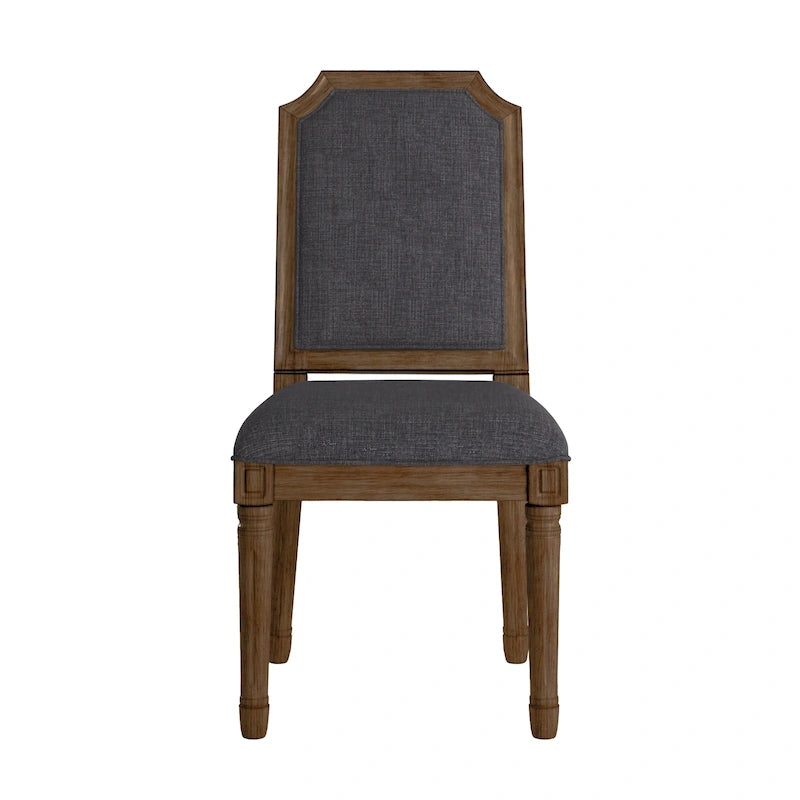 Chaises de salle à manger Deana Arched en lin et bois (lot de 2) par iNSPIRE Q Artisan