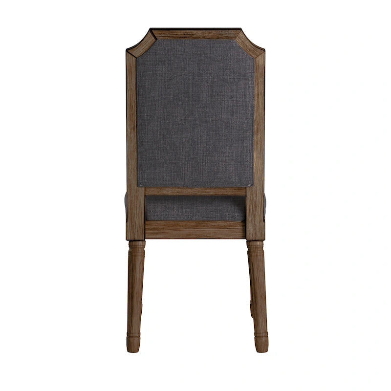 Chaises de salle à manger Deana Arched en lin et bois (lot de 2) par iNSPIRE Q Artisan