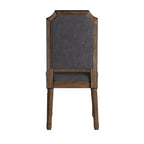 Chaises de salle à manger Deana Arched en lin et bois (lot de 2) par iNSPIRE Q Artisan