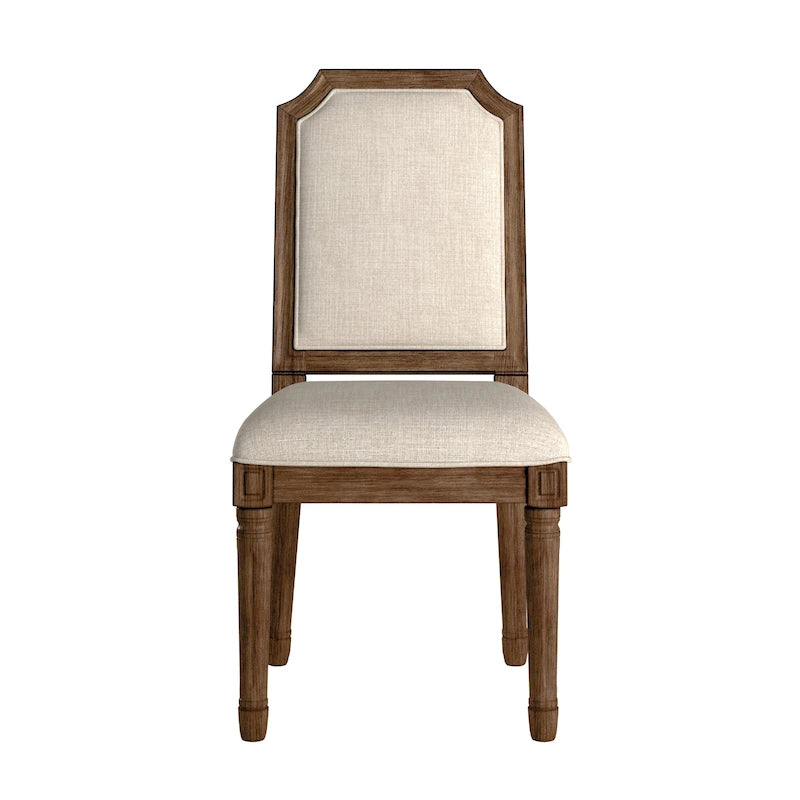 Chaises de salle à manger Deana Arched en lin et bois (lot de 2) par iNSPIRE Q Artisan