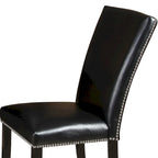 Sedia da pranzo Steve Silver Fenton nera con borchie (set di 2)
