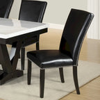 Sedia da pranzo Steve Silver Fenton nera con borchie (set di 2)