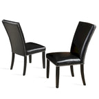 Sedia da pranzo Steve Silver Fenton nera con borchie (set di 2)