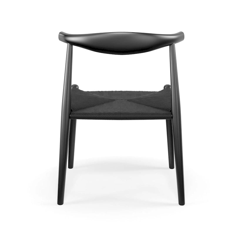 Sedia da pranzo Troy Papercord con struttura nera