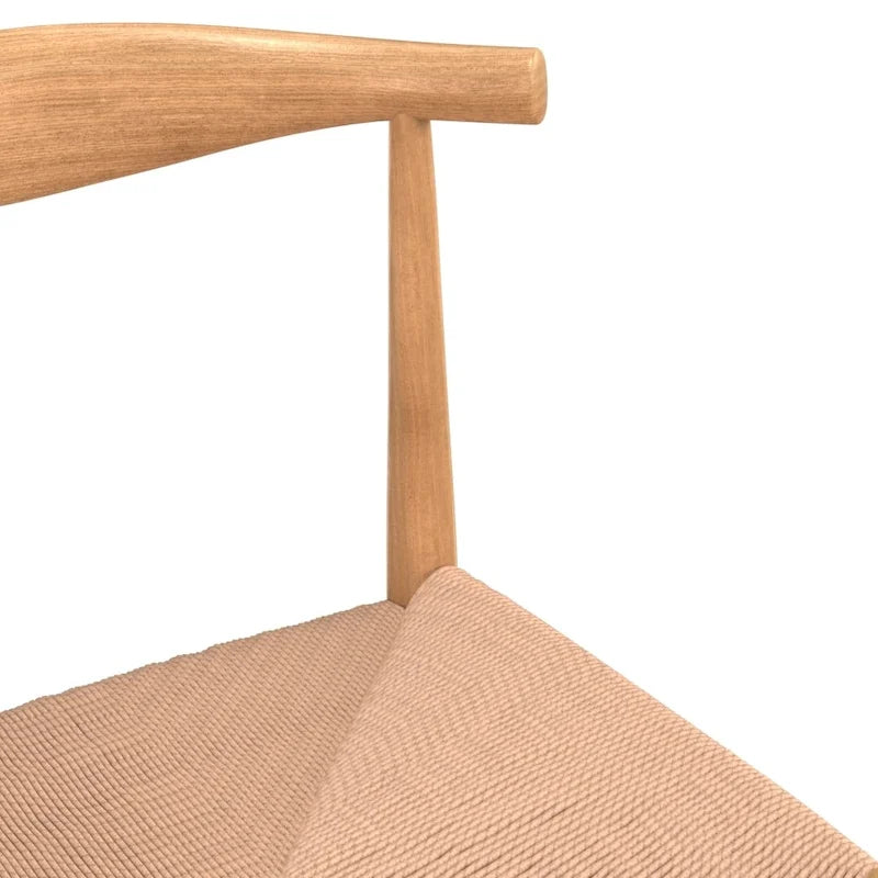 Sedia da pranzo Troy Papercord con struttura nera