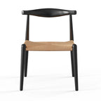 Sedia da pranzo Troy Papercord con struttura nera