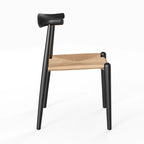 Sedia da pranzo Troy Papercord con struttura nera