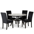 Set da pranzo rotondo New Classic Furniture Reginald da 5 pezzi