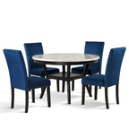 Set da pranzo rotondo New Classic Furniture Reginald da 5 pezzi