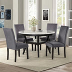 Set da pranzo rotondo New Classic Furniture Reginald da 5 pezzi