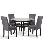 Set da pranzo rotondo New Classic Furniture Reginald da 5 pezzi