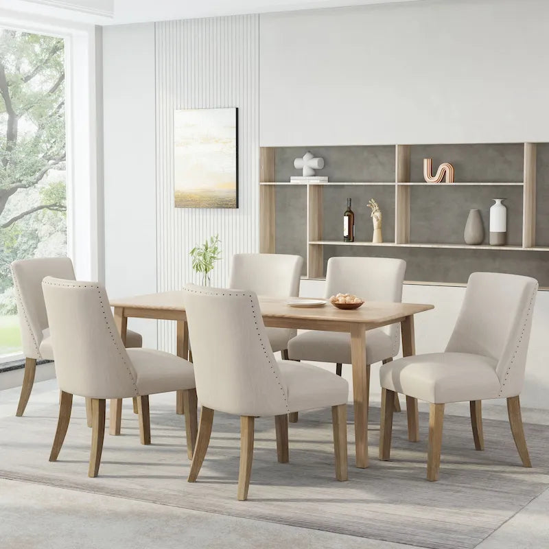 Chaises de salle à manger en tissu Frances (lot de 6) de Christopher Knight Home