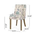 Sedia da pranzo Frances in tessuto (set da 6) di Christopher Knight Home