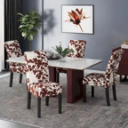 Sedie da pranzo imbottite fantasia Pertica (set da 4) di Christopher Knight Home