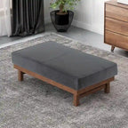Poggiapiedi/Ottoman da cocktail Hillman Modern in microfibra con struttura in legno di Christopher Knight Home