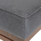 Poggiapiedi/Ottoman da cocktail Hillman Modern in microfibra con struttura in legno di Christopher Knight Home