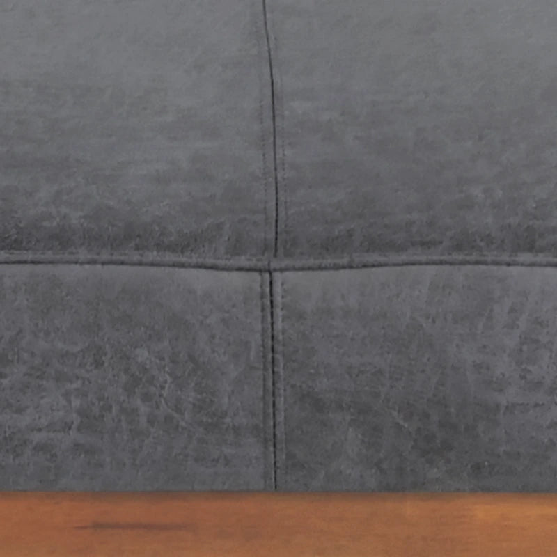 Poggiapiedi/Ottoman da cocktail Hillman Modern in microfibra con struttura in legno di Christopher Knight Home