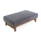 Poggiapiedi/Ottoman da cocktail Hillman Modern in microfibra con struttura in legno di Christopher Knight Home
