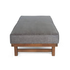 Poggiapiedi/Ottoman da cocktail Hillman Modern in microfibra con struttura in legno di Christopher Knight Home