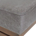 Poggiapiedi/Ottoman da cocktail Hillman Modern in microfibra con struttura in legno di Christopher Knight Home