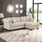 Divano Morden Fort Chesterfield - Divani Arredamento Soggiorno in Lino