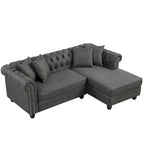Divano Morden Fort Chesterfield - Divani Arredamento Soggiorno in Lino