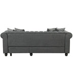 Divano Morden Fort Chesterfield - Divani Arredamento Soggiorno in Lino
