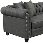 Divano Morden Fort Chesterfield - Divani Arredamento Soggiorno in Lino
