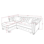 Divano Morden Fort Chesterfield - Divani Arredamento Soggiorno in Lino