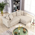 Divano Morden Fort Chesterfield - Divani Arredamento Soggiorno in Lino
