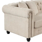 Divano Morden Fort Chesterfield - Divani Arredamento Soggiorno in Lino