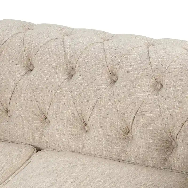 Divano Morden Fort Chesterfield - Divani Arredamento Soggiorno in Lino