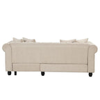 Divano Morden Fort Chesterfield - Divani Arredamento Soggiorno in Lino