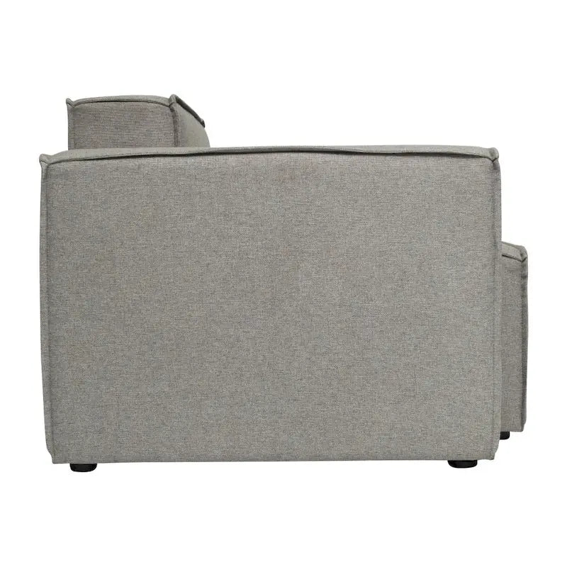 Fauteuil d'angle gauche modulaire contemporain et configurable avec accoudoir