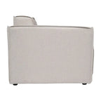 Fauteuil d'angle gauche modulaire contemporain et configurable avec accoudoir
