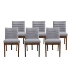 Sedie da pranzo imbottite Lancer con cuciture a canale (set di 6) di Christopher Knight Home