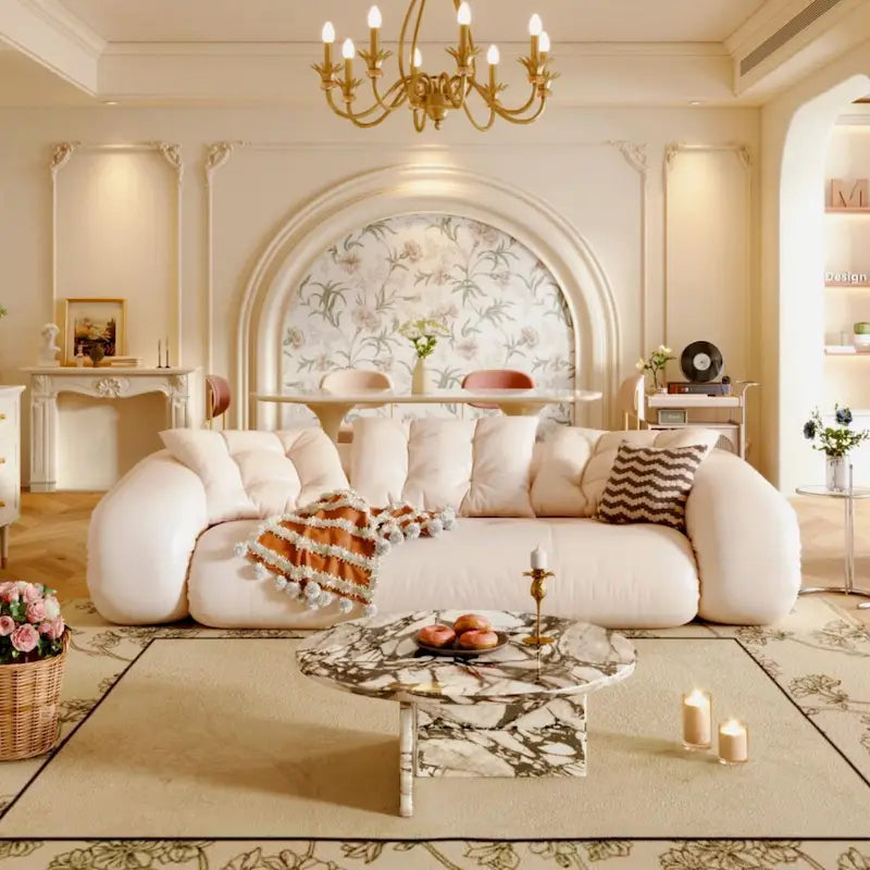 JASIWAY Letto da Divano Trasformabile Moderno, Bianco