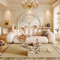 JASIWAY Letto da Divano Trasformabile Moderno, Bianco