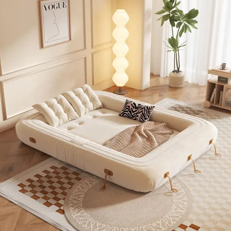 JASIWAY Letto da Divano Trasformabile Moderno, Bianco