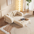 JASIWAY Letto da Divano Trasformabile Moderno, Bianco