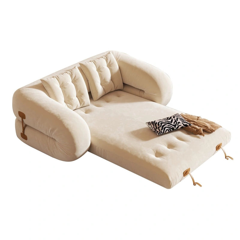 JASIWAY Letto da Divano Trasformabile Moderno, Bianco