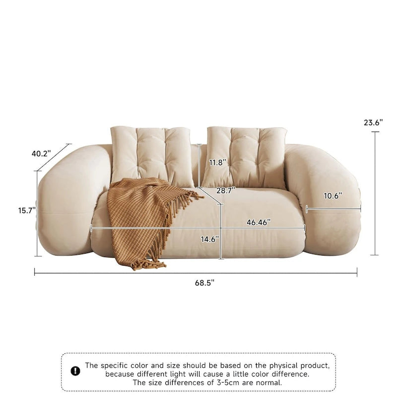 JASIWAY Letto da Divano Trasformabile Moderno, Bianco
