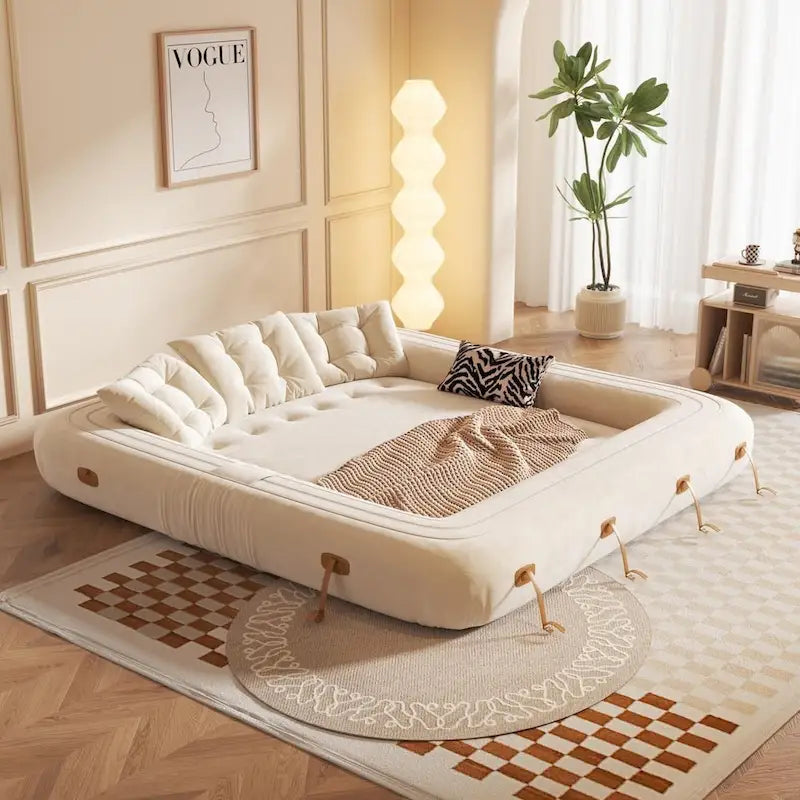 JASIWAY Letto da Divano Trasformabile Moderno, Bianco
