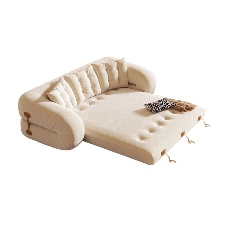 JASIWAY Letto da Divano Trasformabile Moderno, Bianco