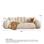 JASIWAY Letto da Divano Trasformabile Moderno, Bianco
