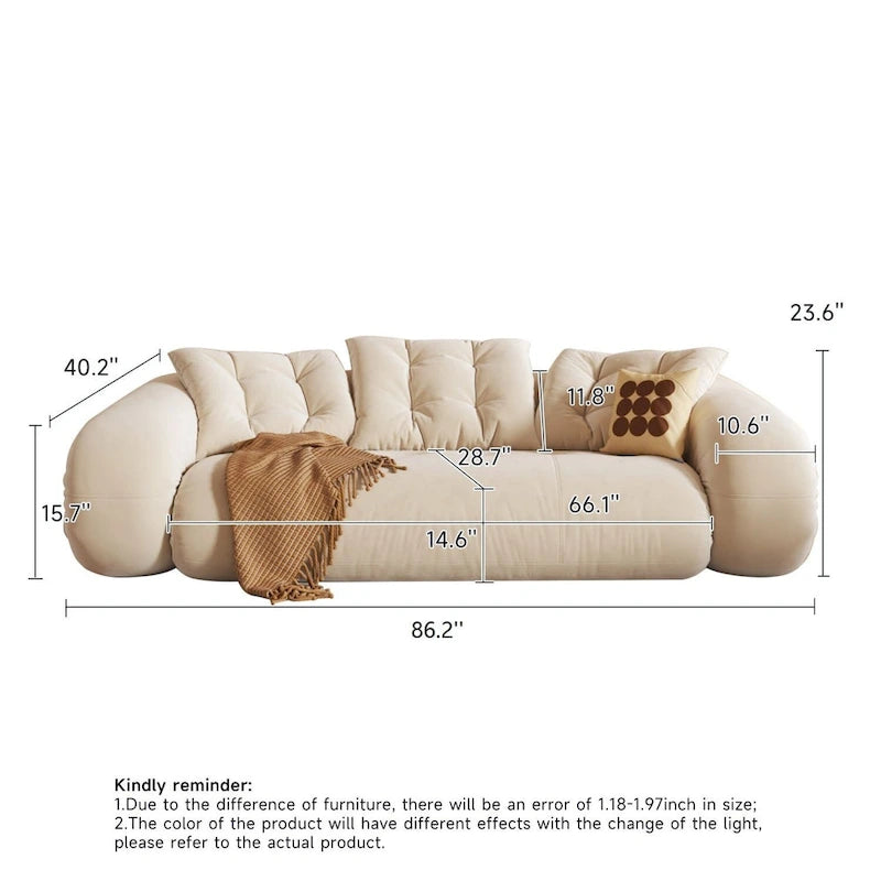 JASIWAY Letto da Divano Trasformabile Moderno, Bianco