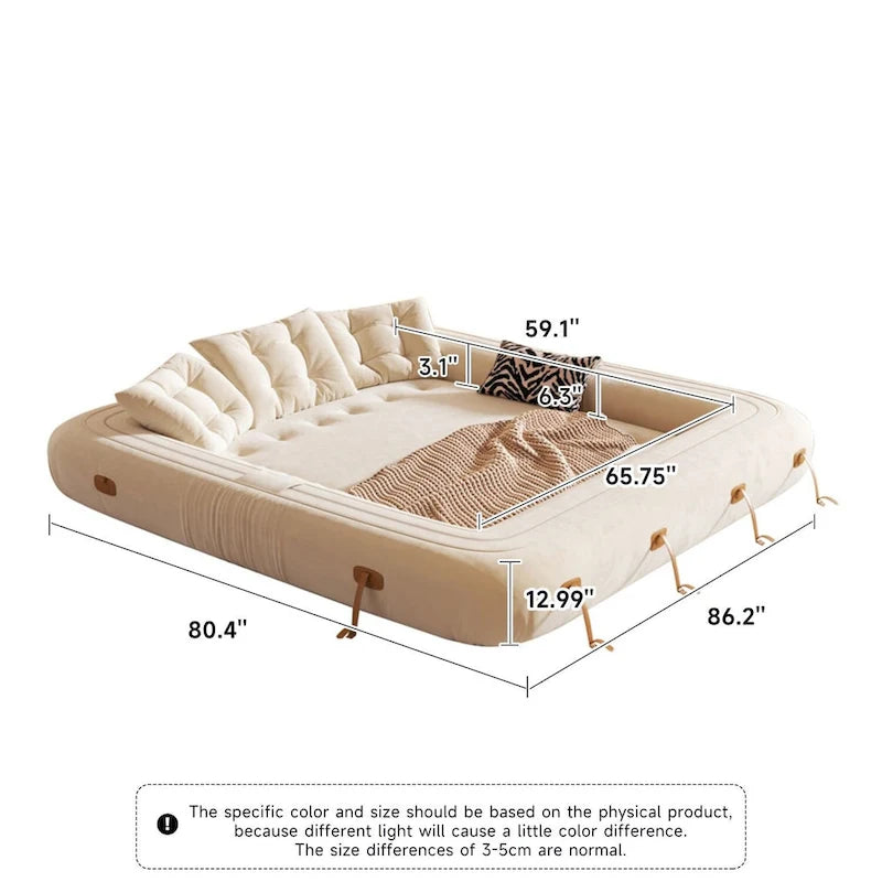 JASIWAY Letto da Divano Trasformabile Moderno, Bianco