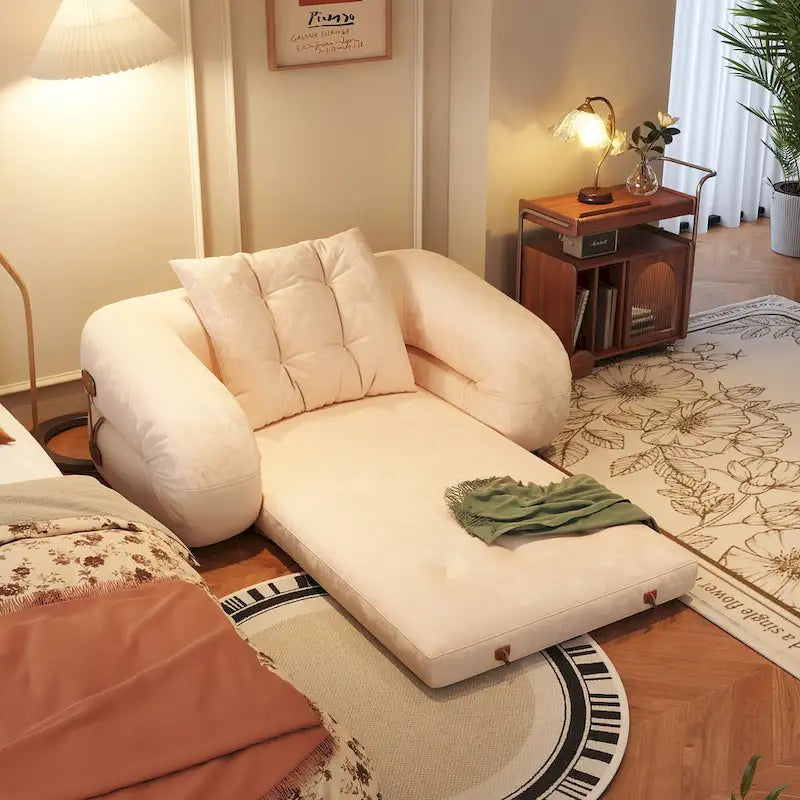 JASIWAY Letto da Divano Trasformabile Moderno, Bianco
